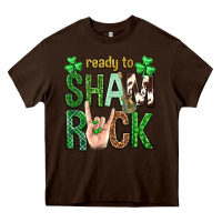 Chocolate Brown Ready to shamrock St. Patrick's Day Heavy Core Tee - Neo Western