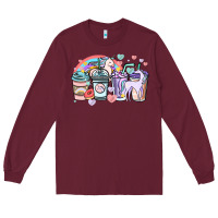 Unicorn Coffee Cups Long Sleeve Tee | Teevron