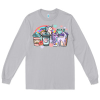 Moon Dust unicorn coffee cups Long Sleeve Tee - NancyCooperArtShop