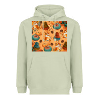 Matcha Fall Pumpkins Autumn Coffee Heavyweight Hoodie - texasbilliewilder