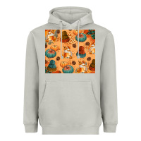 Moon Dust Fall Pumpkins Autumn Coffee Heavyweight Hoodie - texasbilliewilder
