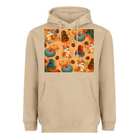 Mushroom Fall Pumpkins Autumn Coffee Heavyweight Hoodie - texasbilliewilder