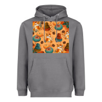 Storm Fall Pumpkins Autumn Coffee Heavyweight Hoodie - texasbilliewilder