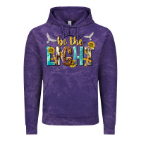 Cloud Purple be the light Vintage Hoodie - NancyCooperArtShop