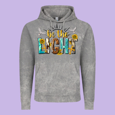 Be The Light Vintage Hoodie Designed By Nancycooperartshop