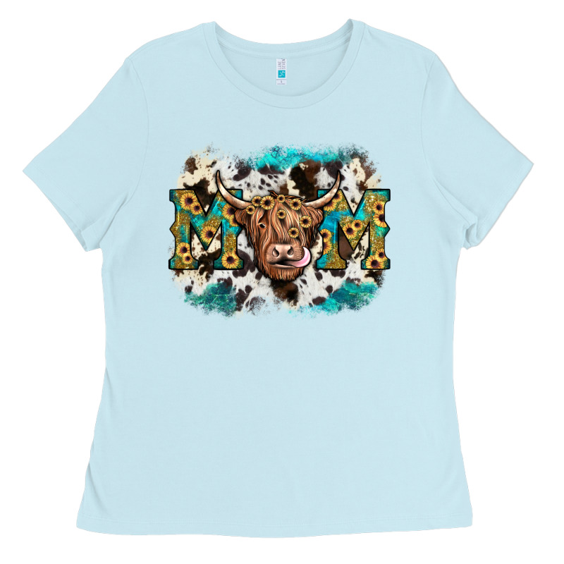 Highland Cow Mom Ladies Tee by JahusDesignShop | Teevron