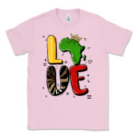 Bubblegum Pink africa love Classic Tee - MaliasSmallBusiness