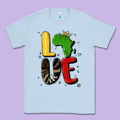 Africa Love Classic Tee Designed By Maliassmallbusiness