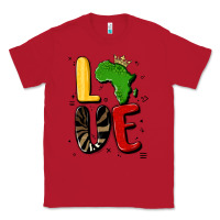 Red africa love Classic Tee - MaliasSmallBusiness