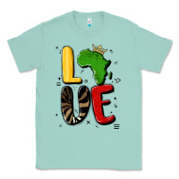 Seafoam africa love Classic Tee - MaliasSmallBusiness