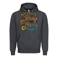Smoke pray on it pray over it pray through it Zipper Hoodie - Artiststas