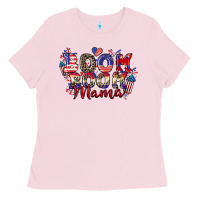 Bubblegum Pink Boom boom Mama 4th of july Ladies Tee - CowGirlArtShop