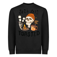 Black let's get toasted camping Heavyweight Sweatshirt - MaliasSmallBusiness