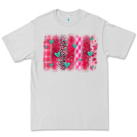 Dove Grey valentines day brushstroke Premium Tee - OliviaCreatesArt