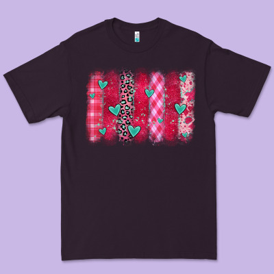 Valentines Day Brushstroke Premium Tee Designed By Oliviacreatesart