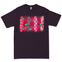 Plum valentines day brushstroke Premium Tee - OliviaCreatesArt