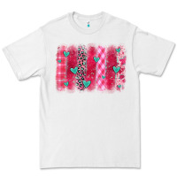 White valentines day brushstroke Premium Tee - OliviaCreatesArt