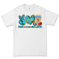 White peace love hanukkah Premium Tee - AdoDesignShop