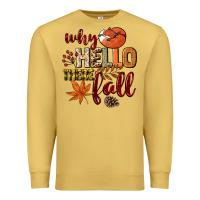 Antique Gold Why hello there Fall Premium Sweatshirt - NancyCooperArtShop