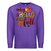 Purple Why hello there Fall Premium Sweatshirt - NancyCooperArtShop