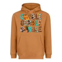 Meerkat Gobble Gobble Gobble with Turkey Heavyweight Hoodie - texasbilliewilder