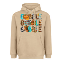 Mushroom Gobble Gobble Gobble with Turkey Heavyweight Hoodie - texasbilliewilder