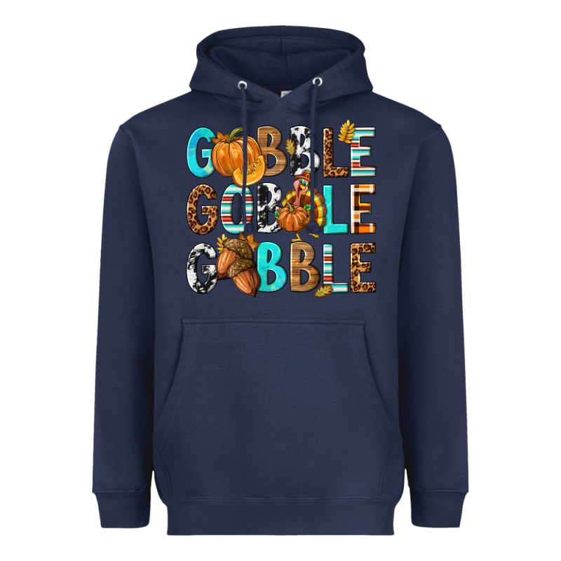 Gobble Gobble Gobble With Turkey Heavyweight Hoodie by texasbilliewilder | Teevron