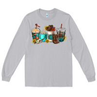 Moon Dust western coffee cups Long Sleeve Tee - NancyCooperArtShop