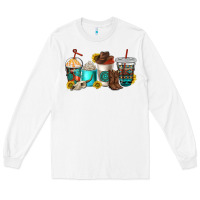 White western coffee cups Long Sleeve Tee - NancyCooperArtShop