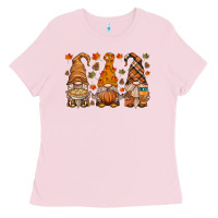 Bubblegum Pink fall gnome Ladies Tee - HRA Design Shop