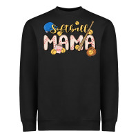 Black softball MAMA Heavyweight Sweatshirt - MaliasSmallBusiness