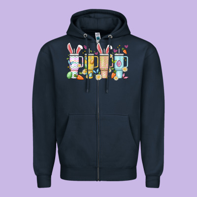 Obsessive Cup Disorder Easter Zipper Hoodie Designed By Artiststas