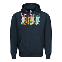 Navy obsessive cup disorder easter Zipper Hoodie - Artiststas