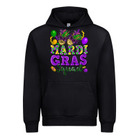 Black Mardi Gras squad Urban Hoodie - FaDigitalArtStudio