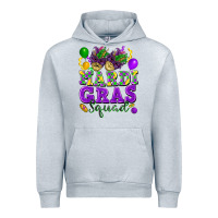 Heather Grey Mardi Gras squad Urban Hoodie - FaDigitalArtStudio