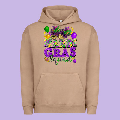 Mardi Gras Squad Urban Hoodie Designed By Fadigitalartstudio