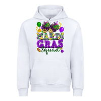 White Mardi Gras squad Urban Hoodie - FaDigitalArtStudio