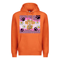 Life Is Better With A Cat Premium Hoodie | Teevron