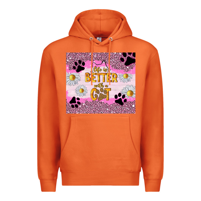 Life Is Better With A Cat Premium Hoodie by TumblerDesignByShophia | Teevron