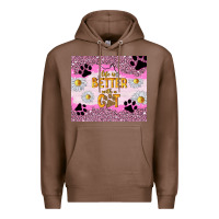 Chestnut life is better with a cat Premium Hoodie - TumblerDesignByShophia