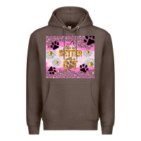 Coffee life is better with a cat Premium Hoodie - TumblerDesignByShophia