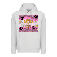 Dove Grey life is better with a cat Premium Hoodie - TumblerDesignByShophia
