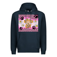 Navy life is better with a cat Premium Hoodie - TumblerDesignByShophia