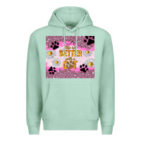 Seafoam life is better with a cat Premium Hoodie - TumblerDesignByShophia