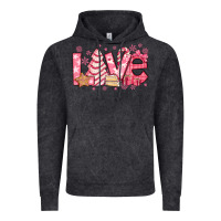Vintage Black love pink christmas tree cake Vintage Hoodie - Jasminsmagicworld