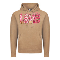 Vintage Coffee love pink christmas tree cake Vintage Hoodie - Jasminsmagicworld