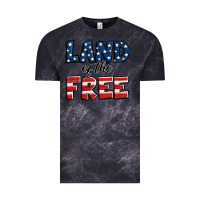 Cloud Black Land of the free America Vintage Tee - Jasminsmagicworld