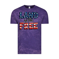 Cloud Purple Land of the free America Vintage Tee - Jasminsmagicworld