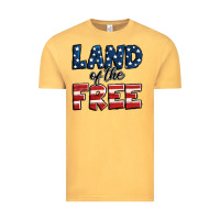 Vintage Mustard Land of the free America Vintage Tee - Jasminsmagicworld