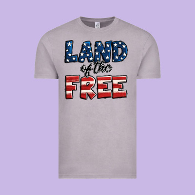 Land Of The Free America Vintage Tee Designed By Jasminsmagicworld